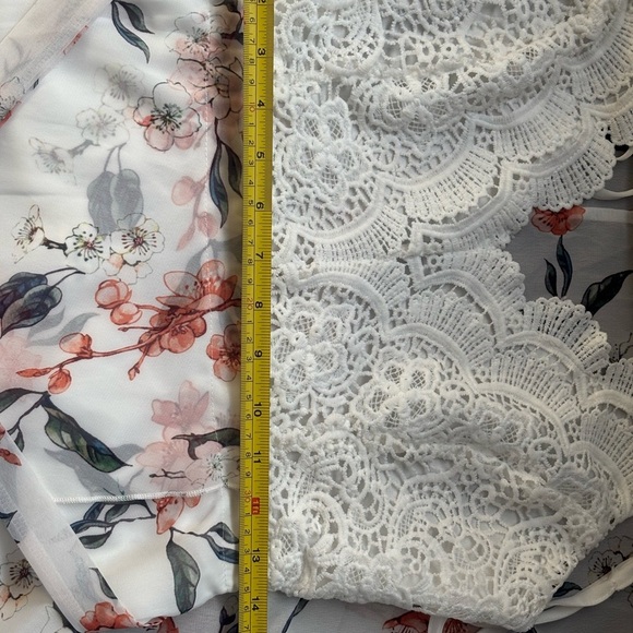 Orange and White Maxi A-Line Skirt with Tie Front - Picture 7 of 11